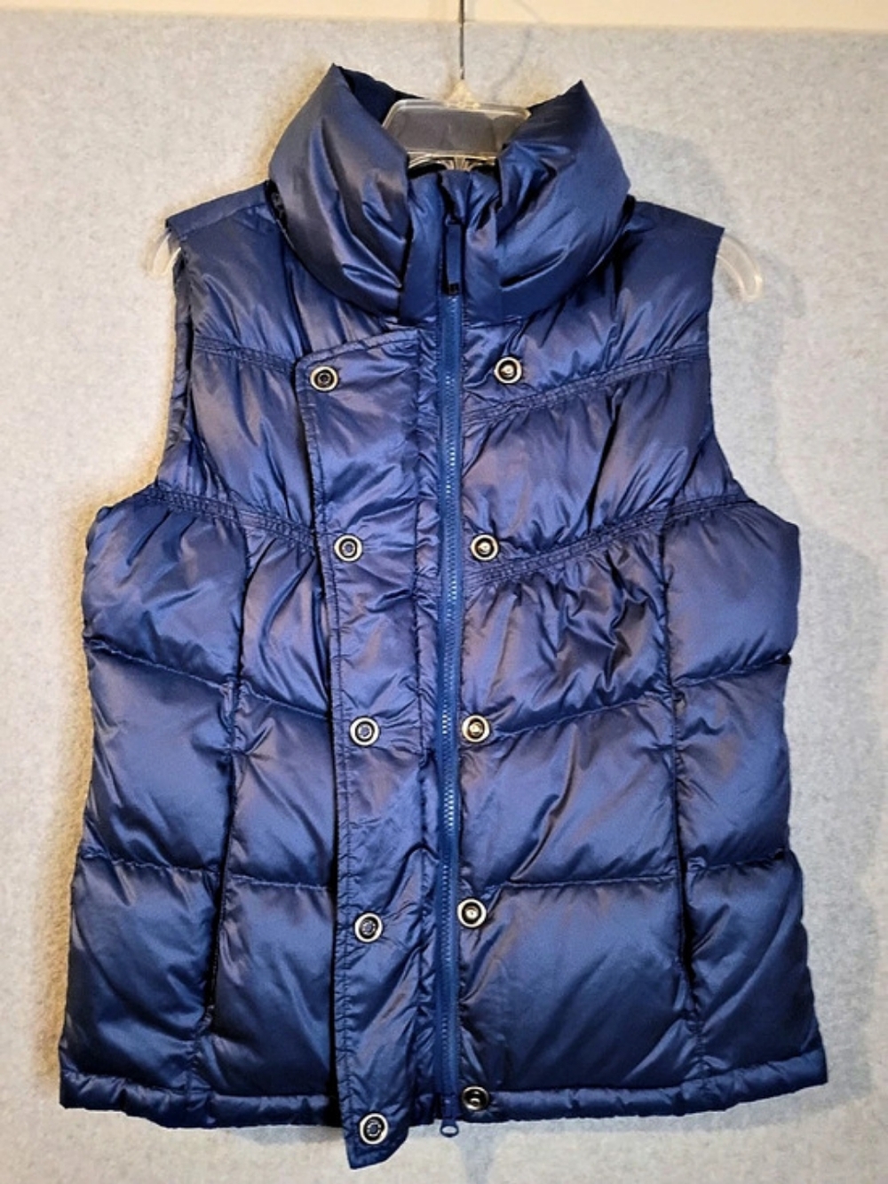 prAna Milly Down Puffer Vest Indigo Blue Size Medium